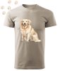 Golden Retriever (11) mintás Férfi-unisex póló - Több színben