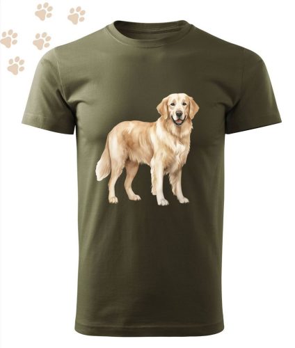 Golden Retriever (13) mintás Férfi-unisex póló - Több színben