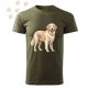 Golden Retriever (13) mintás Férfi-unisex póló - Több színben