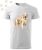 Golden Retriever (13) mintás Férfi-unisex póló - Több színben