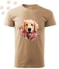 Golden Retriever (14) mintás Férfi-unisex póló - Több színben