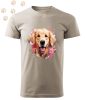 Golden Retriever (14) mintás Férfi-unisex póló - Több színben