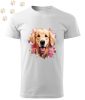 Golden Retriever (14) mintás Férfi-unisex póló - Több színben