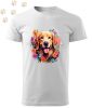 Golden Retriever (15) mintás Férfi-unisex póló - Több színben