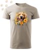 Golden retriever (16) mintás Férfi-unisex póló - Több színben