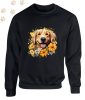 Golden Retriever (16) mintás kereknyakú pulóver - Több színben