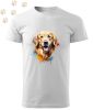 Golden Retriever (17) mintás Férfi-unisex póló - Több színben