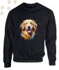 Golden Retriever (17) mintás kereknyakú pulóver - Több színben