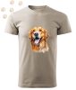 Golden Retriever (18) mintás Férfi-unisex póló - Több színben