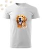 Golden Retriever (18) mintás Férfi-unisex póló - Több színben