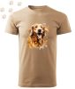 Golden retriever (19) mintás Férfi-unisex póló - Több színben