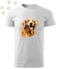 Golden retriever (19) mintás Férfi-unisex póló - Több színben