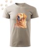 Golden Retriever (20) mintás Férfi-unisex póló - Több színben