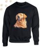 Golden Retriever (20) mintás kereknyakú pulóver - Több színben