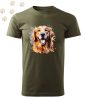 Golden retriever (21) mintás Férfi-unisex póló - Több színben