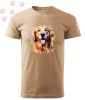 Golden retriever (21) mintás Férfi-unisex póló - Több színben