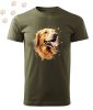 Golden retriever (22) mintás Férfi-unisex póló - Több színben