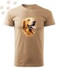 Golden retriever (22) mintás Férfi-unisex póló - Több színben