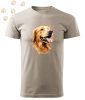 Golden retriever (22) mintás Férfi-unisex póló - Több színben