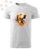 Golden retriever (22) mintás Férfi-unisex póló - Több színben