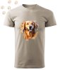 Golden Retriever (23) mintás Férfi-unisex póló - Több színben