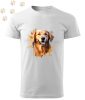 Golden Retriever (23) mintás Férfi-unisex póló - Több színben