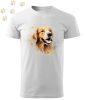 Golden retriever (25) mintás Férfi-unisex póló - Több színben