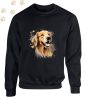 Golden Retriever (25) mintás kereknyakú pulóver - Több színben