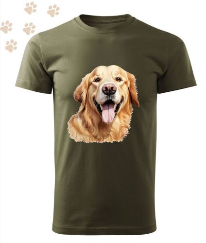 Golden Retriever (26) mintás Férfi-unisex póló - Több színben