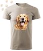 Golden Retriever (26) mintás Férfi-unisex póló - Több színben