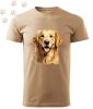 Golden Retriever (27) mintás Férfi-unisex póló - Több színben