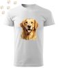 Golden Retriever (27) mintás Férfi-unisex póló - Több színben