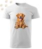 Golden Retriever (31) mintás Férfi-unisex póló - Több színben