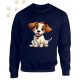 Jack Russell Terrier (03) mintás kereknyakú pulóver - Több színben