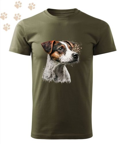 Jack Russell Terrier (09) mintás Férfi-unisex póló - Több színben