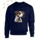 Jack Russell Terrier (09) mintás kereknyakú pulóver - Több színben