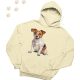 Jack Russell Terrier (10) mintás kapucnis pulóver - Több színben