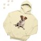 Jack Russell Terrier (11) mintás kapucnis pulóver - Több színben