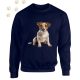 Jack Russell Terrier (11) mintás kereknyakú pulóver - Több színben