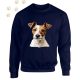 Jack Russell Terrier (13) mintás kereknyakú pulóver - Több színben