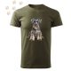 Közép schnauzer (05) mintás Férfi-unisex póló - Több színben