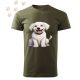 Kuvasz (01) mintás Férfi-unisex póló - Több színben