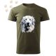 Kuvasz (03) mintás Férfi-unisex póló - Több színben