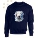 Kuvasz (07) mintás kereknyakú pulóver - Több színben