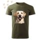 Labrador (33) mintás Férfi-unisex póló - Több színben