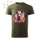 Német Dog (08) mintás Férfi-unisex póló - Több színben
