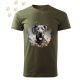 Német Dog (09) mintás Férfi-unisex póló - Több színben