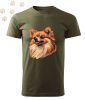 Pomerániai Törpespicc (21) mintás Férfi-unisex póló - Több színben