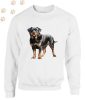 Rottweiler (01) mintás kereknyakú pulóver - Több színben