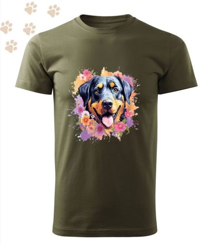 Rottweiler (07) mintás Férfi-unisex póló - Több színben